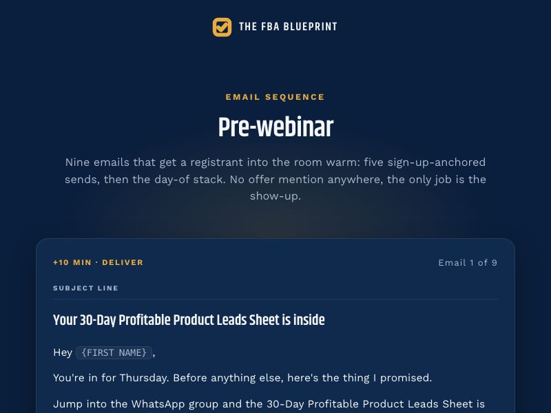 Pre-webinar preview
